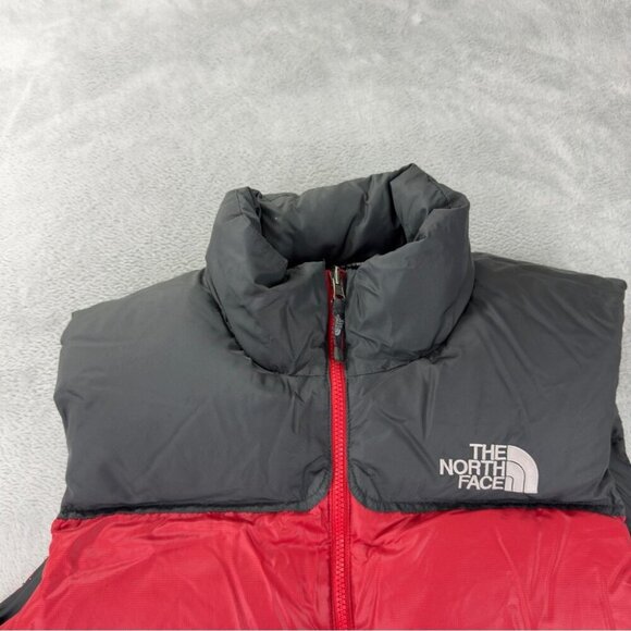 The North Face Men's Size Large 700 Goose Down Fill Puffer Vest Red/Black - Picture 10 of 15